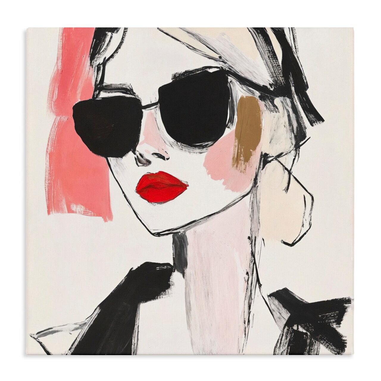 Stupell Industries Sassy Glamour Sketch Canvas, design by Andrea Haase